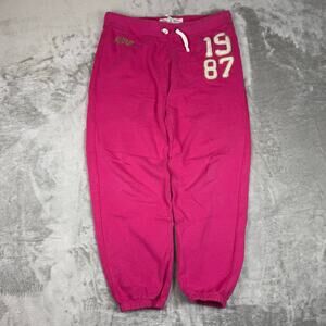 Y2K Aeropostale pink athleisure sportswear embellished low rise sweatpants wms S